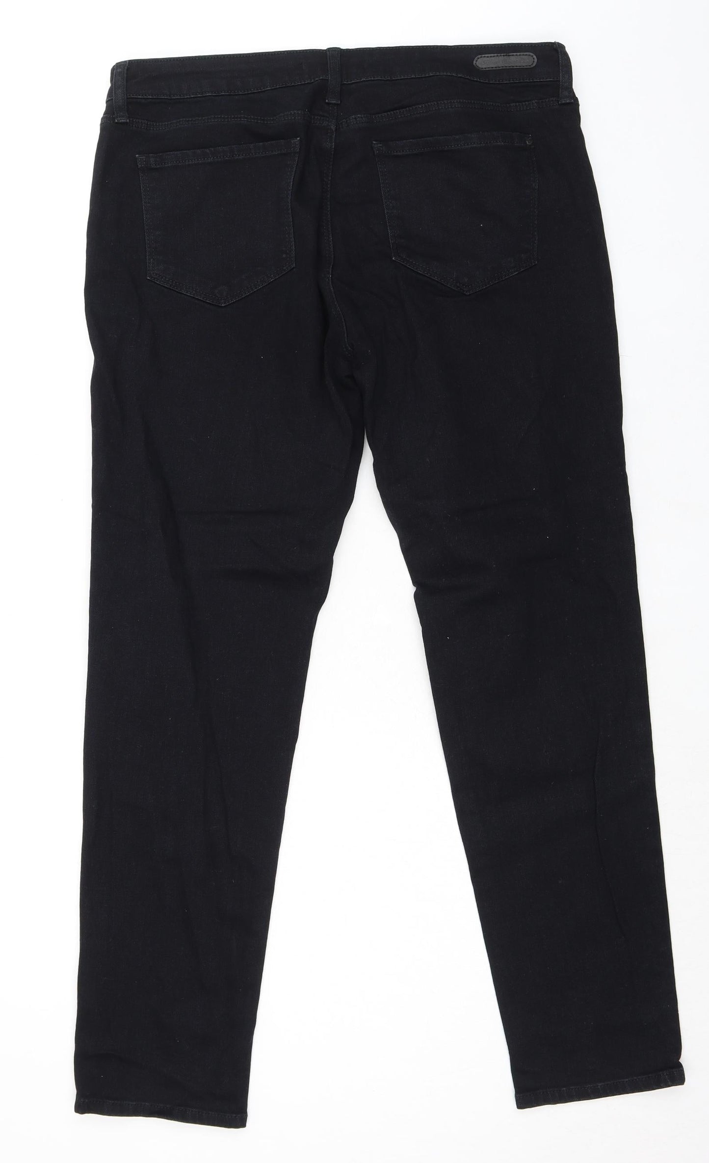 Mavi Jeans Womens Black Cotton Skinny Jeans Size 36 in L31 in Regular Zip