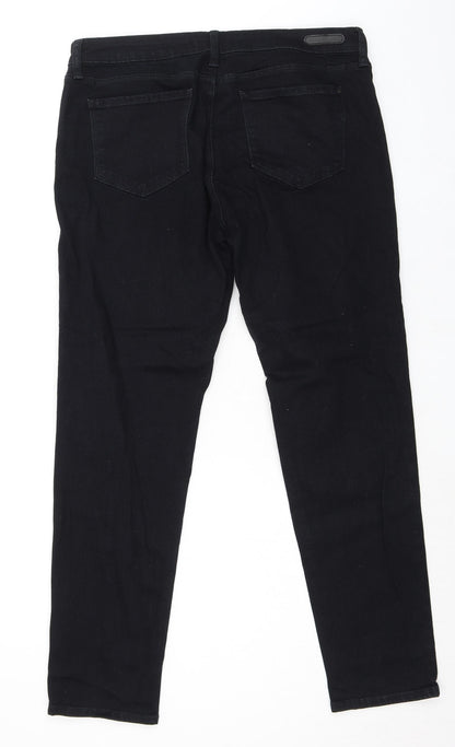 Mavi Jeans Womens Black Cotton Skinny Jeans Size 36 in L31 in Regular Zip