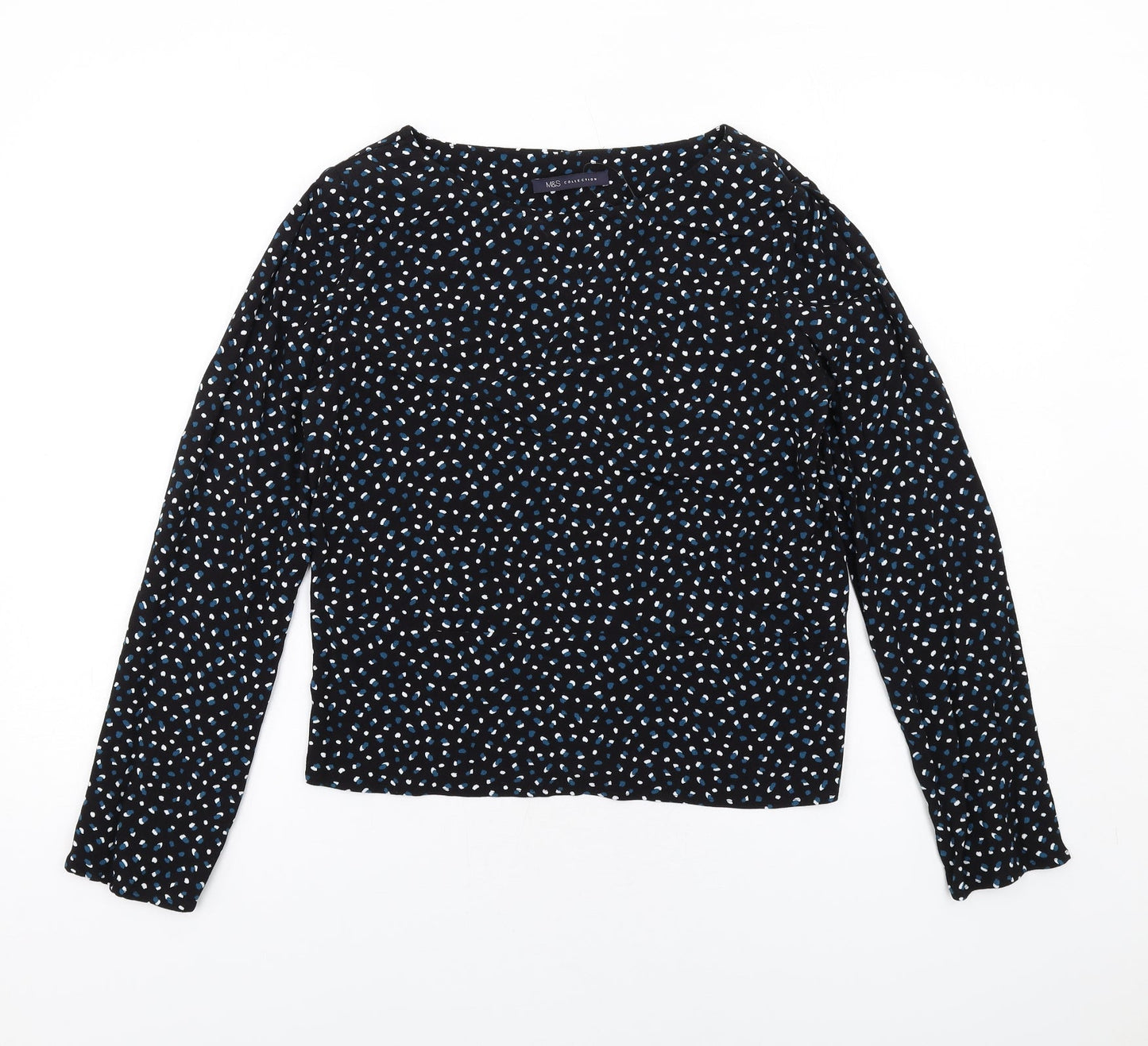 Womens UK Size 6 Marks and Spencer Black Basic Blouse