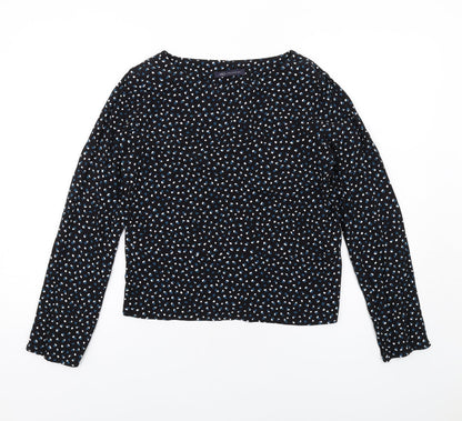 Womens UK Size 6 Marks and Spencer Black Basic Blouse