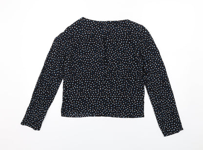 Womens UK Size 6 Marks and Spencer Black Basic Blouse
