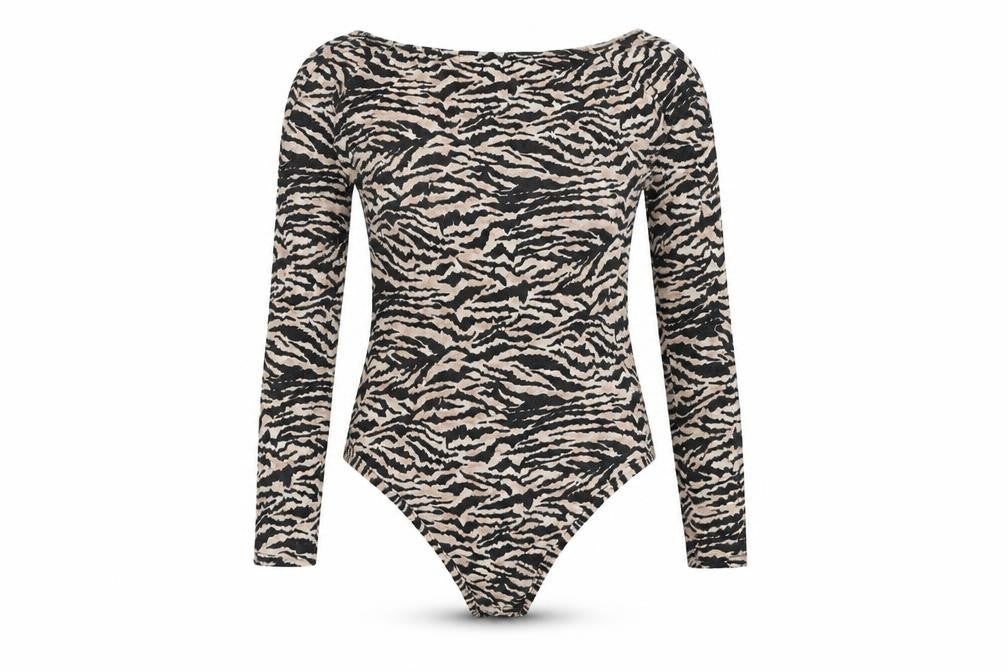 Womens UK Size 10 I SAW IT FIRST One-Piece Beige Bodysuit