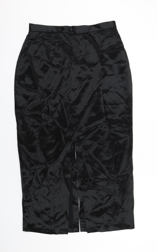 Principles Womens Black Acetate Straight & Pencil Skirt Size 14 Zip