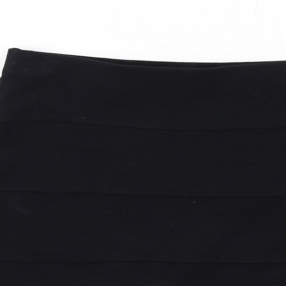 Marks and Spencer Womens Black Viscose Bandage Skirt Size 8