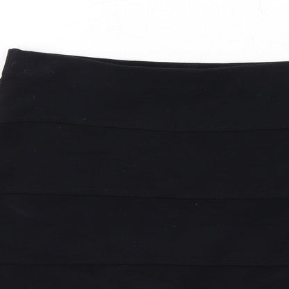 Marks and Spencer Womens Black Viscose Bandage Skirt Size 8