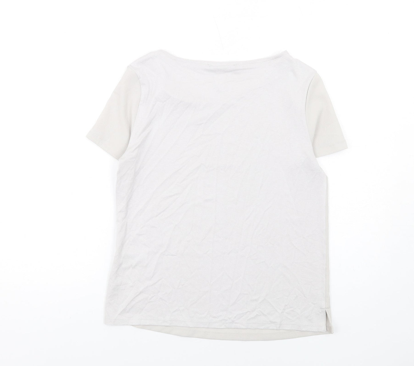 Womens UK Size 8 Marks and Spencer Grey Basic T-Shirt