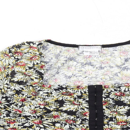 Womens UK Size XS Cooperative Multicoloured Cropped Blouse