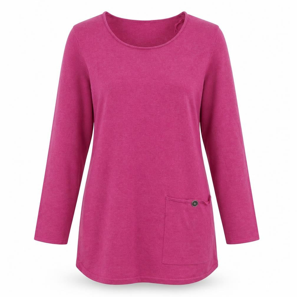 Womens UK Size 10 Marble Pink Tunic Jumper