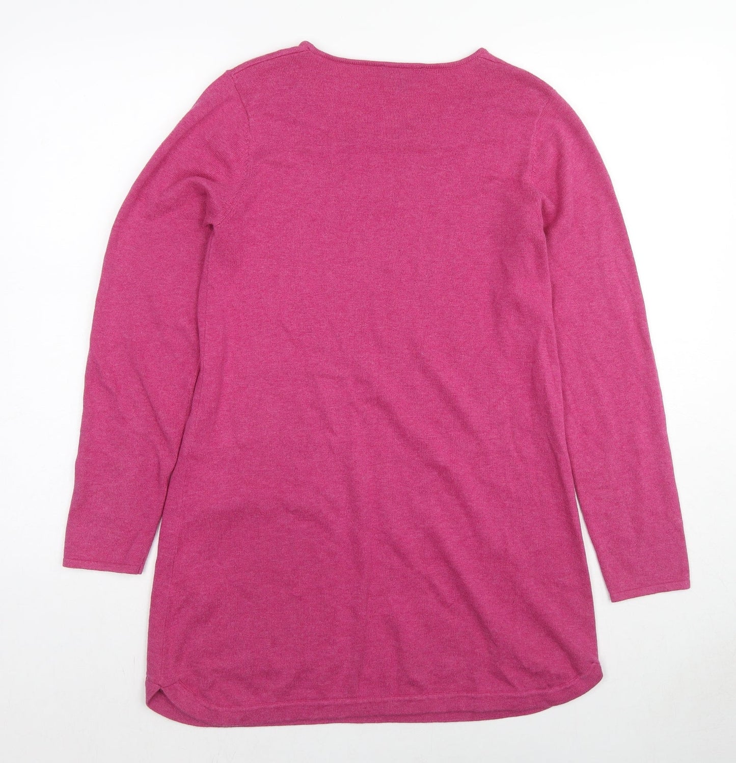 Womens UK Size 10 Marble Pink Tunic Jumper