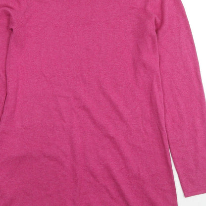 Womens UK Size 10 Marble Pink Tunic Jumper