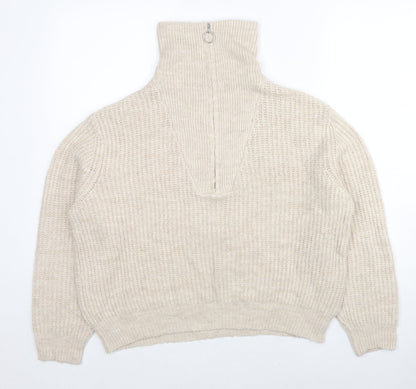 Womens UK Size S Only Beige Pullover Jumper