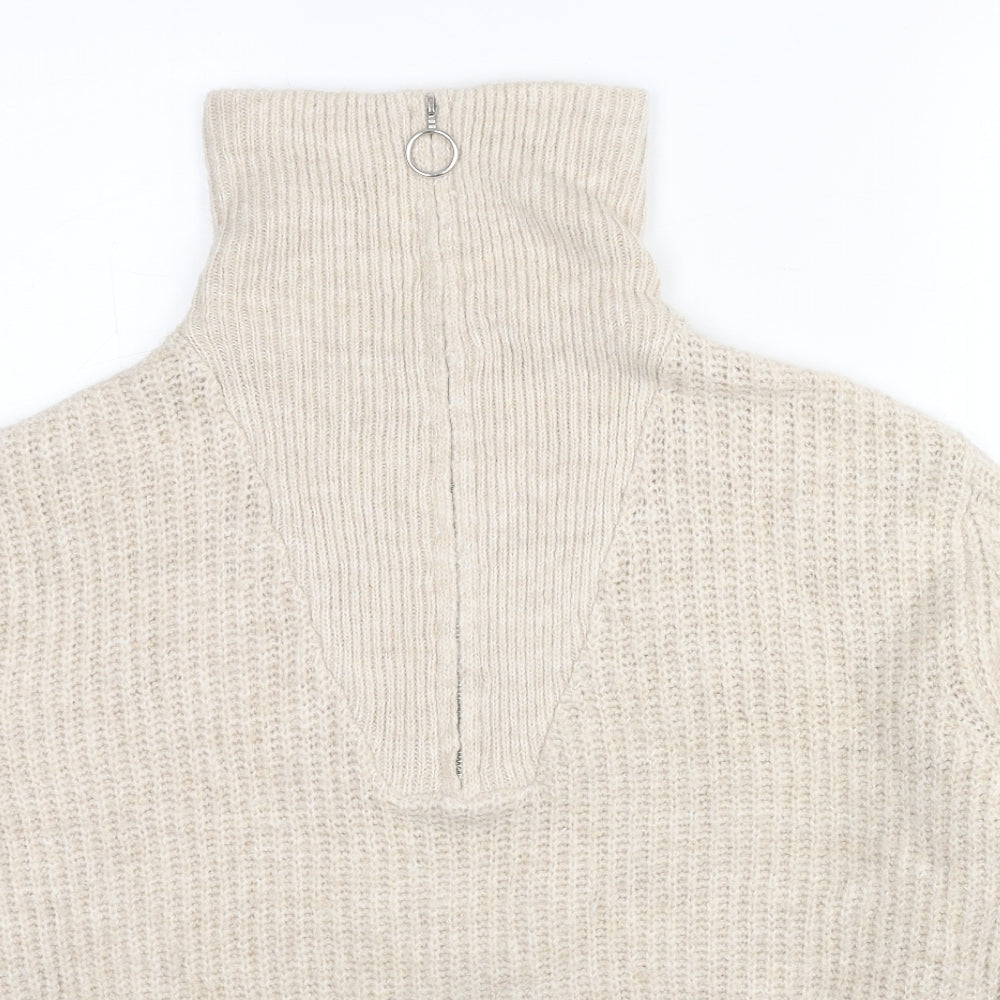 Womens UK Size S Only Beige Pullover Jumper
