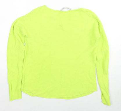 Womens UK Size 8 Oui Green Pullover Jumper