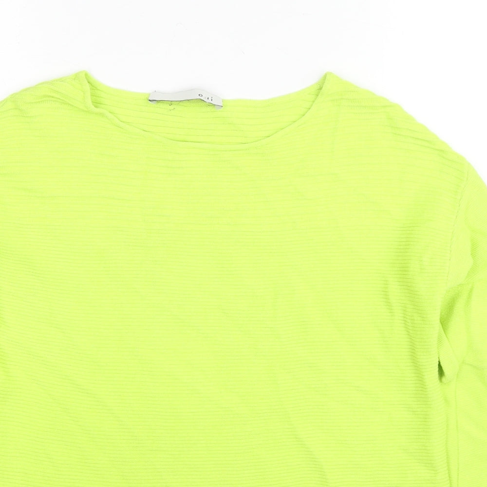 Womens UK Size 8 Oui Green Pullover Jumper