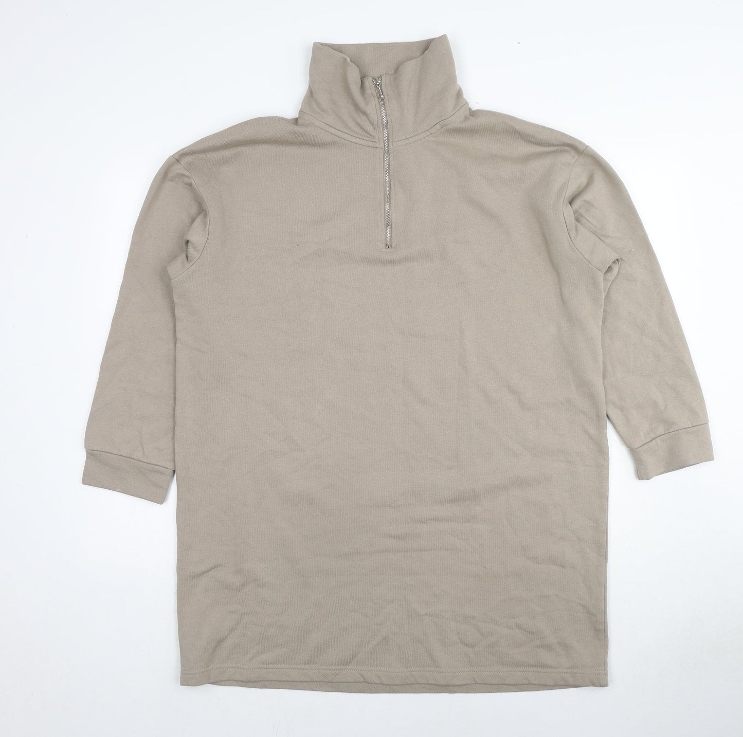 H&M Womens Beige Cotton Pullover Sweatshirt Size S Pullover