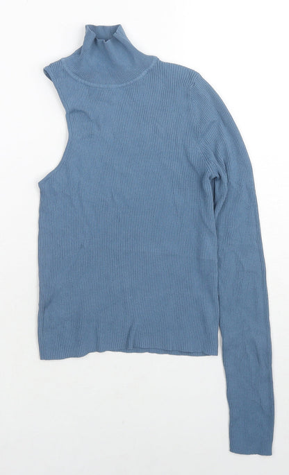 Womens UK Size S Zara Blue Pullover Jumper