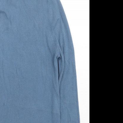 Womens UK Size S Zara Blue Pullover Jumper