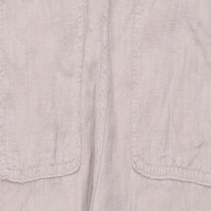 BDG Womens Beige Linen Jumpsuit One-Piece Size XS L28 in Pullover