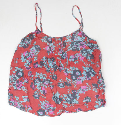 Jack Wills Womens Multicoloured Floral Viscose Camisole Tank Size 10 Scoop Neck