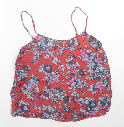 Jack Wills Womens Multicoloured Floral Viscose Camisole Tank Size 10 Scoop Neck