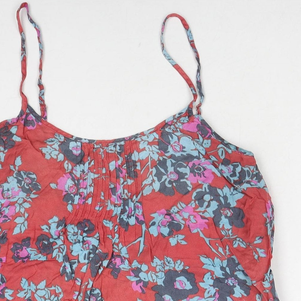 Jack Wills Womens Multicoloured Floral Viscose Camisole Tank Size 10 Scoop Neck