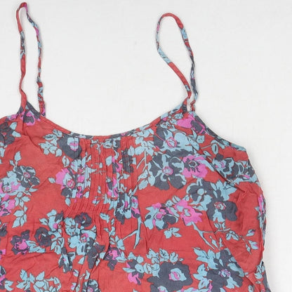 Jack Wills Womens Multicoloured Floral Viscose Camisole Tank Size 10 Scoop Neck