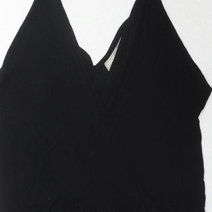 ASOS Womens Black Viscose Playsuit One-Piece Size 8 L3 in Pullover