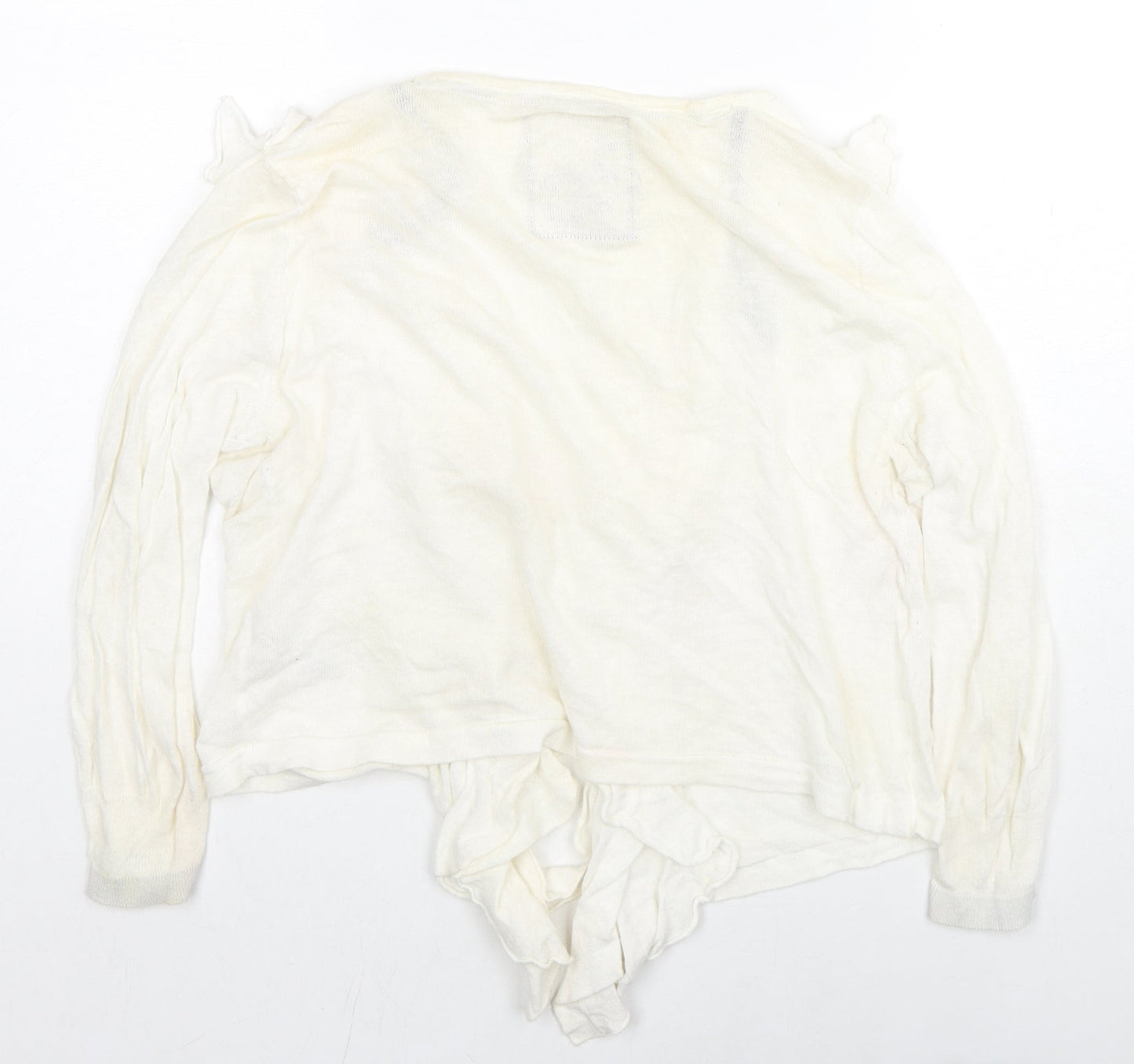 Womens UK Size 12 Debenhams Ivory Cardigan Jumper