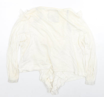 Womens UK Size 12 Debenhams Ivory Cardigan Jumper