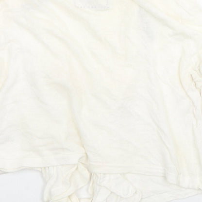 Womens UK Size 12 Debenhams Ivory Cardigan Jumper