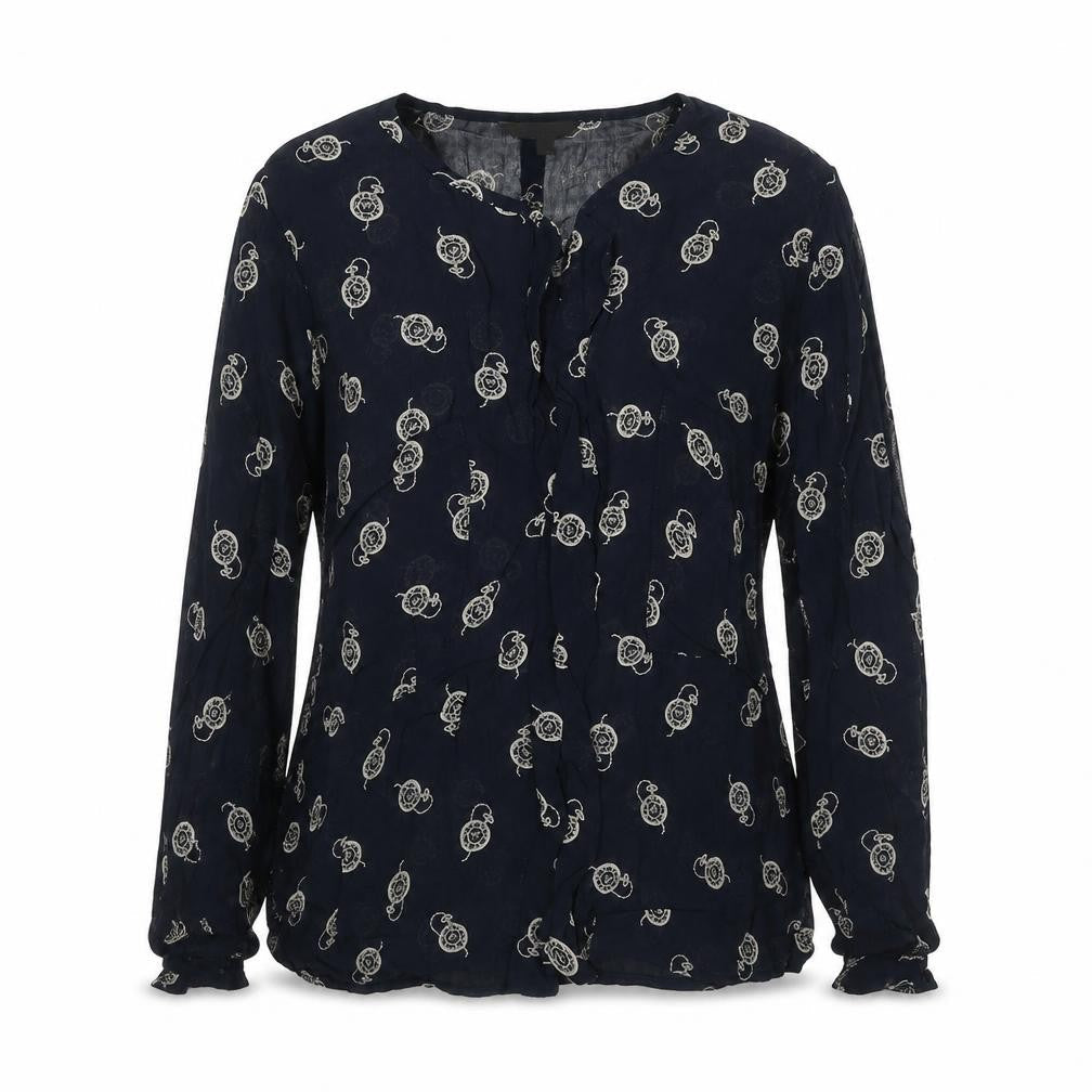 Womens UK Size 8 Marks and Spencer Blue Basic Blouse