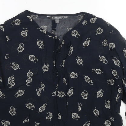 Womens UK Size 8 Marks and Spencer Blue Basic Blouse