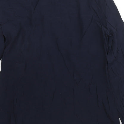 Womens UK Size 12 Warehouse Blue Basic Blouse