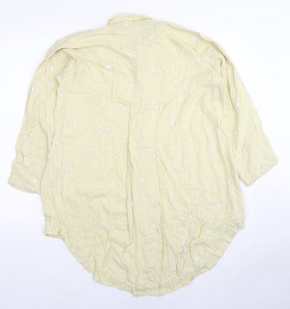 Womens UK Size M Khaadi Beige Basic Button-Up