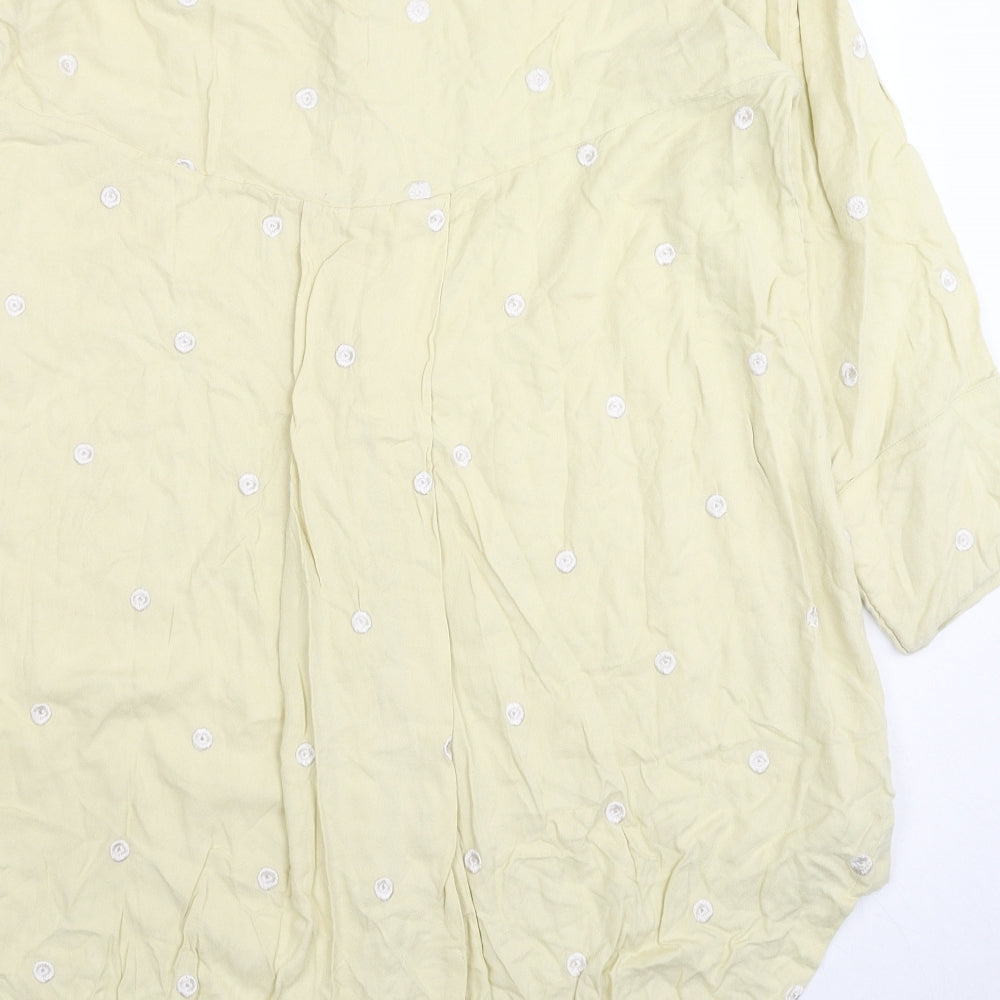 Womens UK Size M Khaadi Beige Basic Button-Up