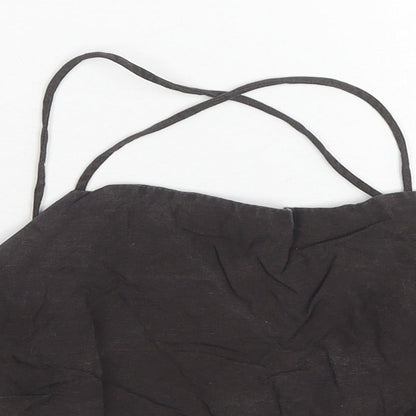 Womens UK Size L H&M Brown Cropped Tank