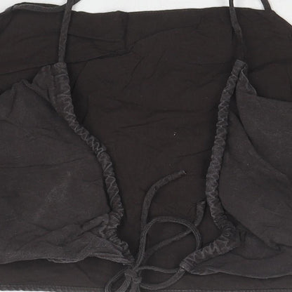 Womens UK Size L H&M Brown Cropped Tank