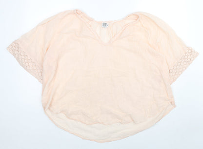 Womens UK Size XL Saint Tropez Clothing Beige Basic Blouse
