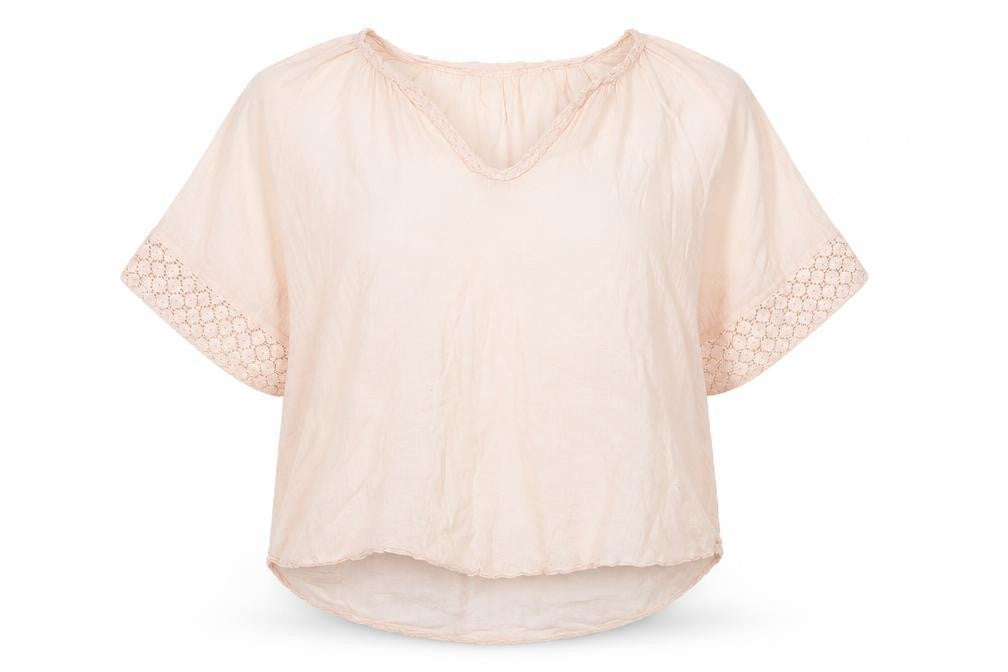 Womens UK Size XL Saint Tropez Clothing Beige Basic Blouse