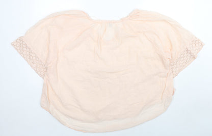 Womens UK Size XL Saint Tropez Clothing Beige Basic Blouse