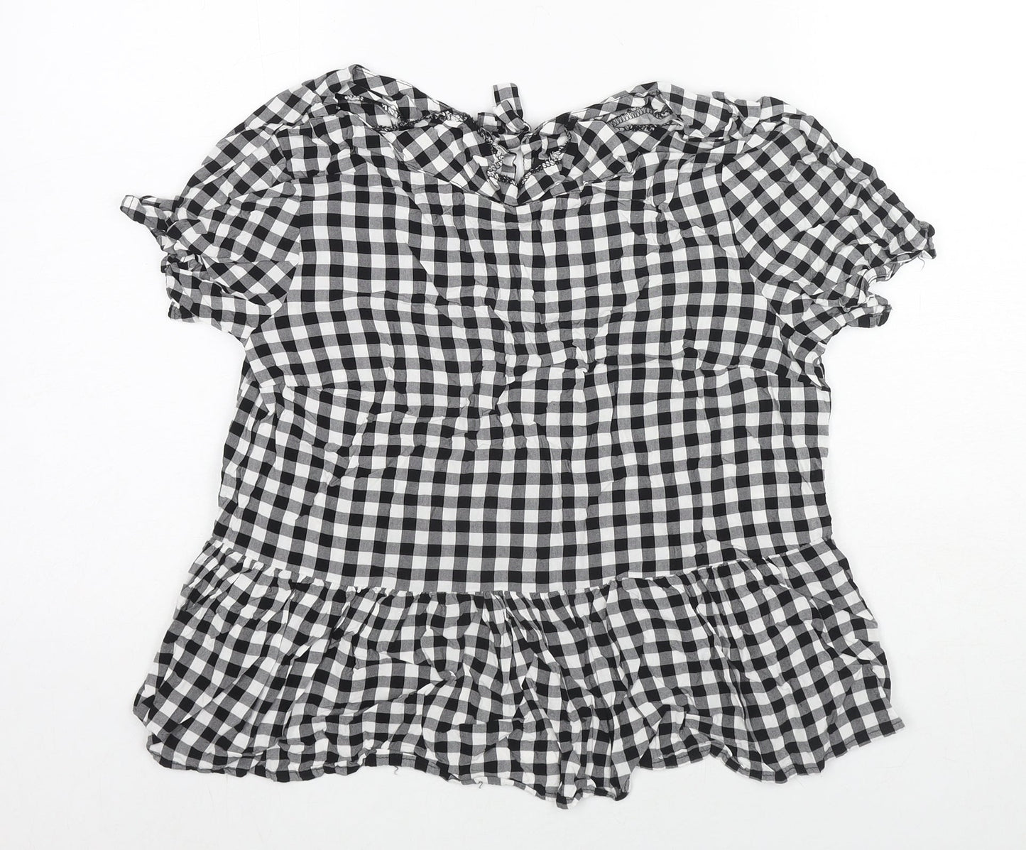 Womens UK Size 12 Therapy Black Basic Blouse