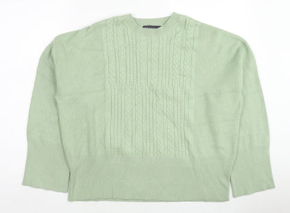 Womens UK Size L Marks and Spencer Green Pullover Jumper