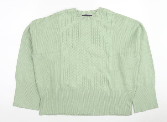 Womens UK Size L Marks and Spencer Green Pullover Jumper