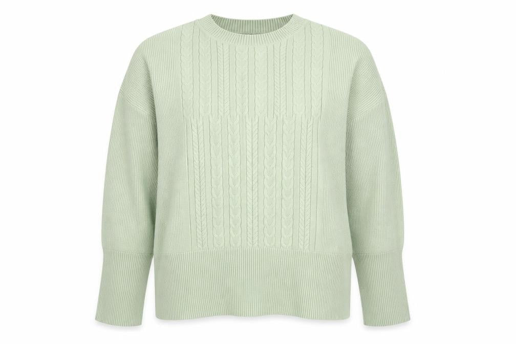 Womens UK Size L Marks and Spencer Green Pullover Jumper
