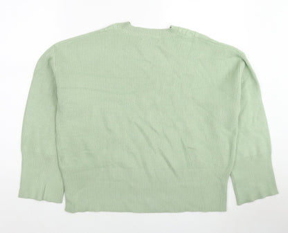 Womens UK Size L Marks and Spencer Green Pullover Jumper