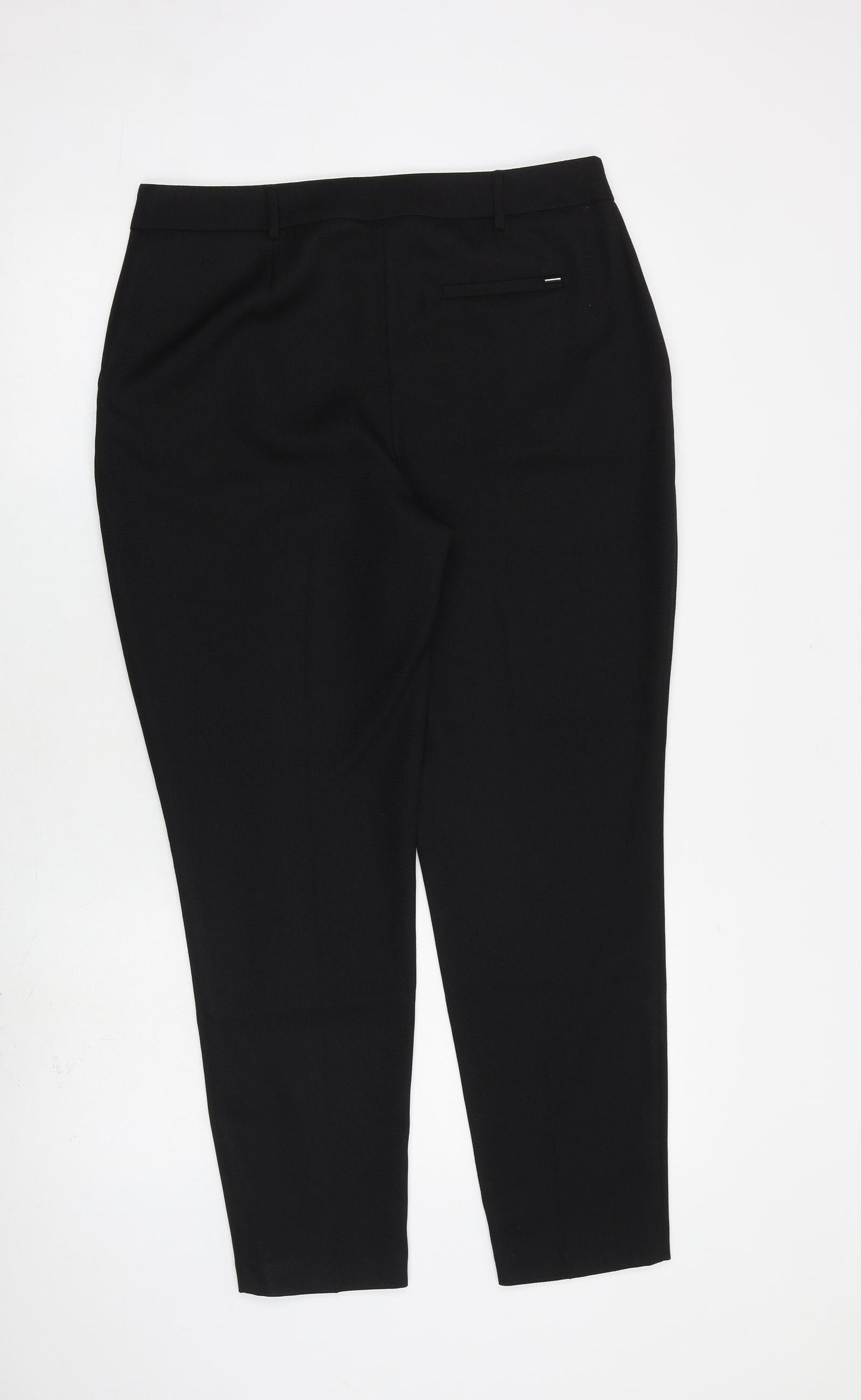 Womens UK Size 12 Dorothy Perkins Regular Fit Dress Pants Black Trousers