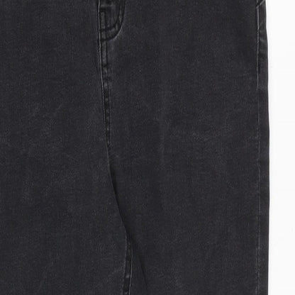 Denim & Co. Womens Grey Cotton Skinny Jeans Size 16 L26 in Regular Zip