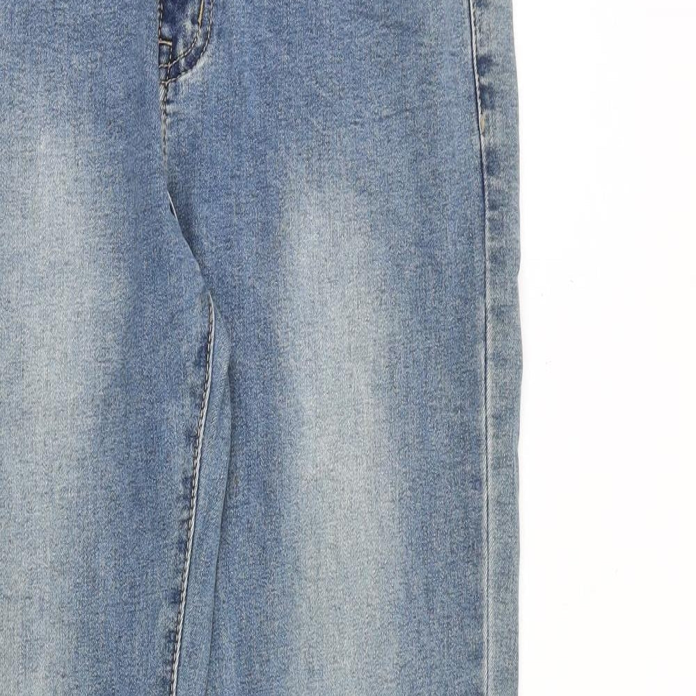 BS jeans Womens Blue Cotton Skinny Jeans Size 8 L31 in Regular Zip