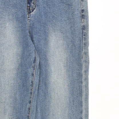 BS jeans Womens Blue Cotton Skinny Jeans Size 8 L31 in Regular Zip