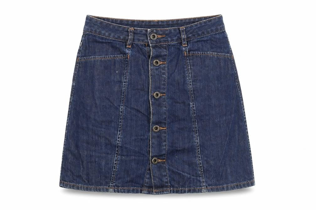 Womens UK Size 6 Jack Wills A-Line Denim Skirt